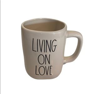 Rae Dunn Coffee Mug “Living on Love